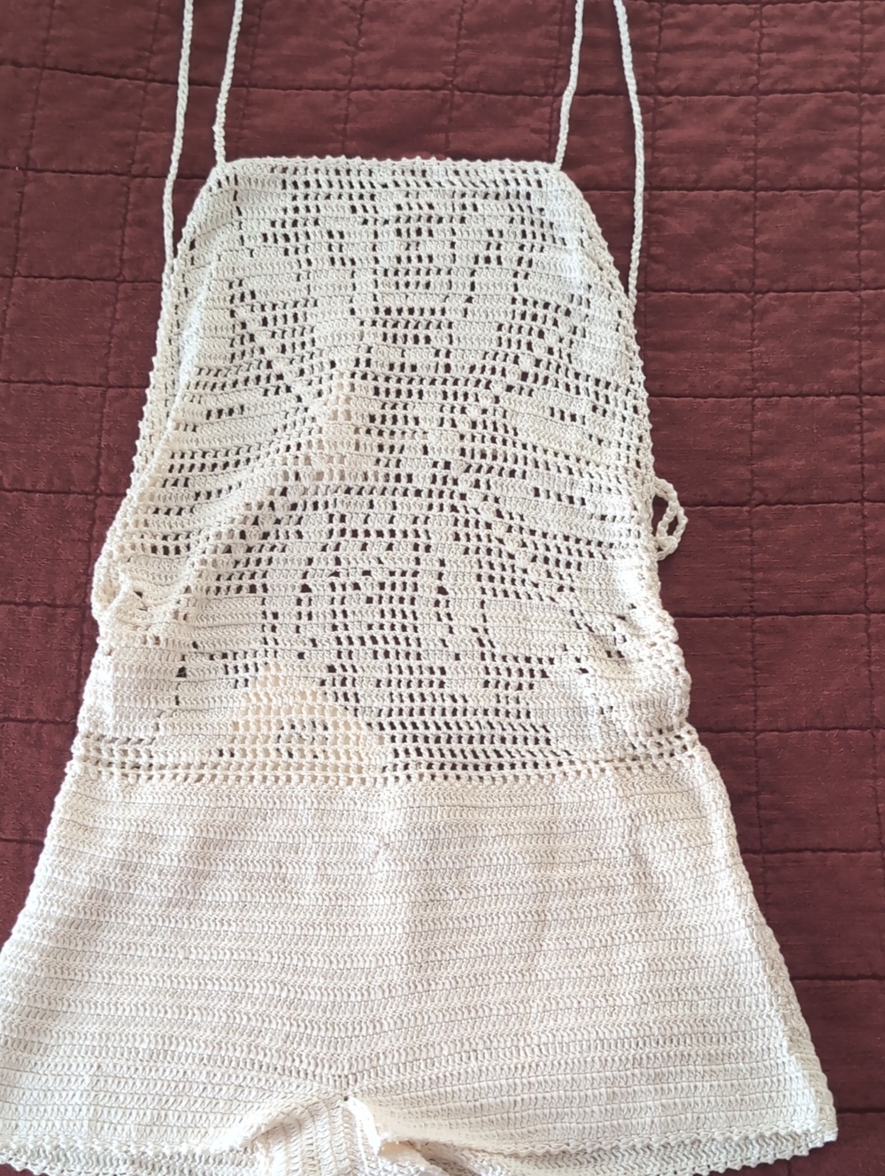 Chasing Unicorns Pardon My Heart Crochet Romper